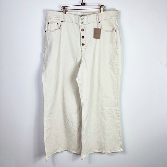 NEW Boden Womens Ultra High Rise Wide Leg Jeans Modern Capsule Chic Plus Size 34 - Picture 4 of 12